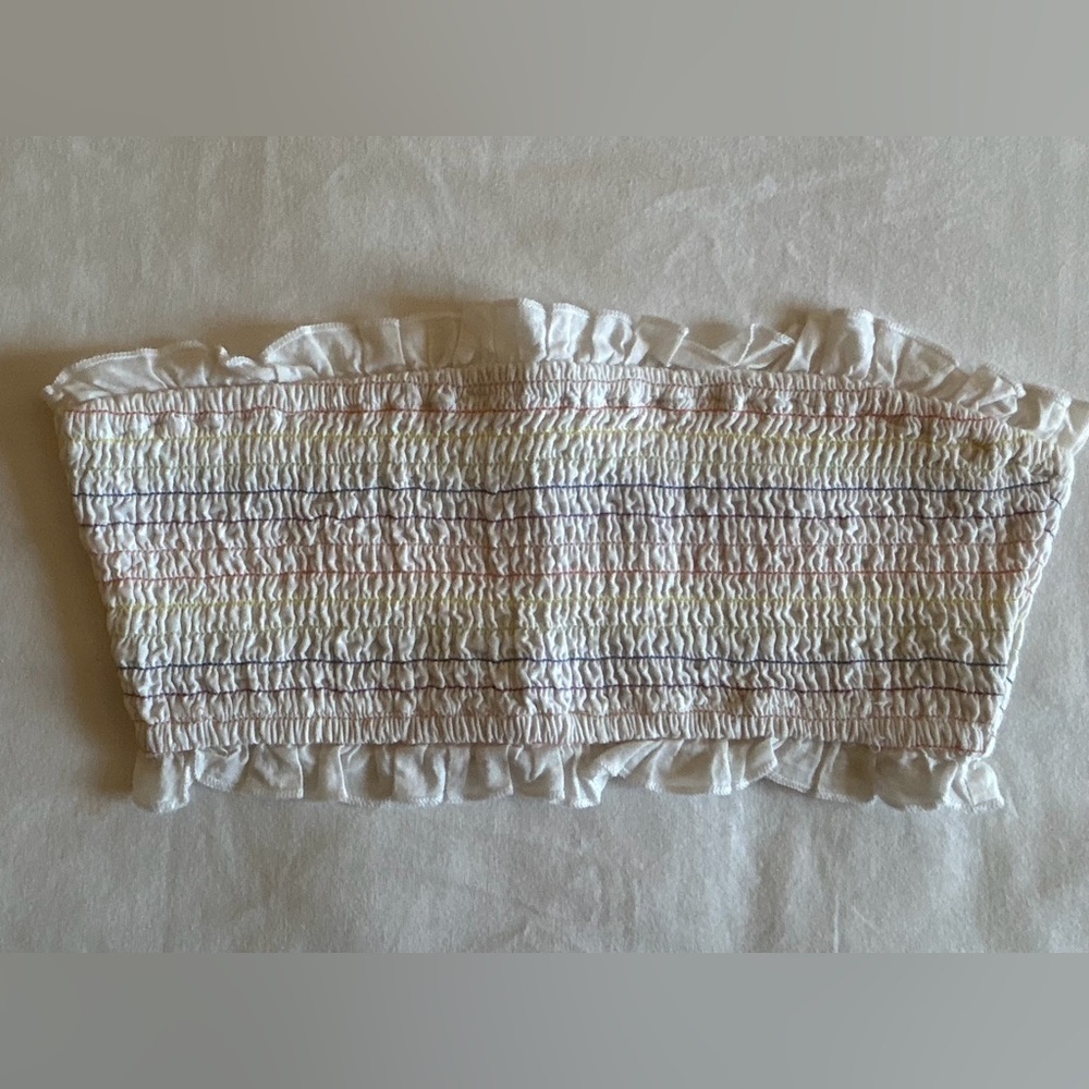 Privacy Please Women’s White Stretch Bandeau Top Size XS